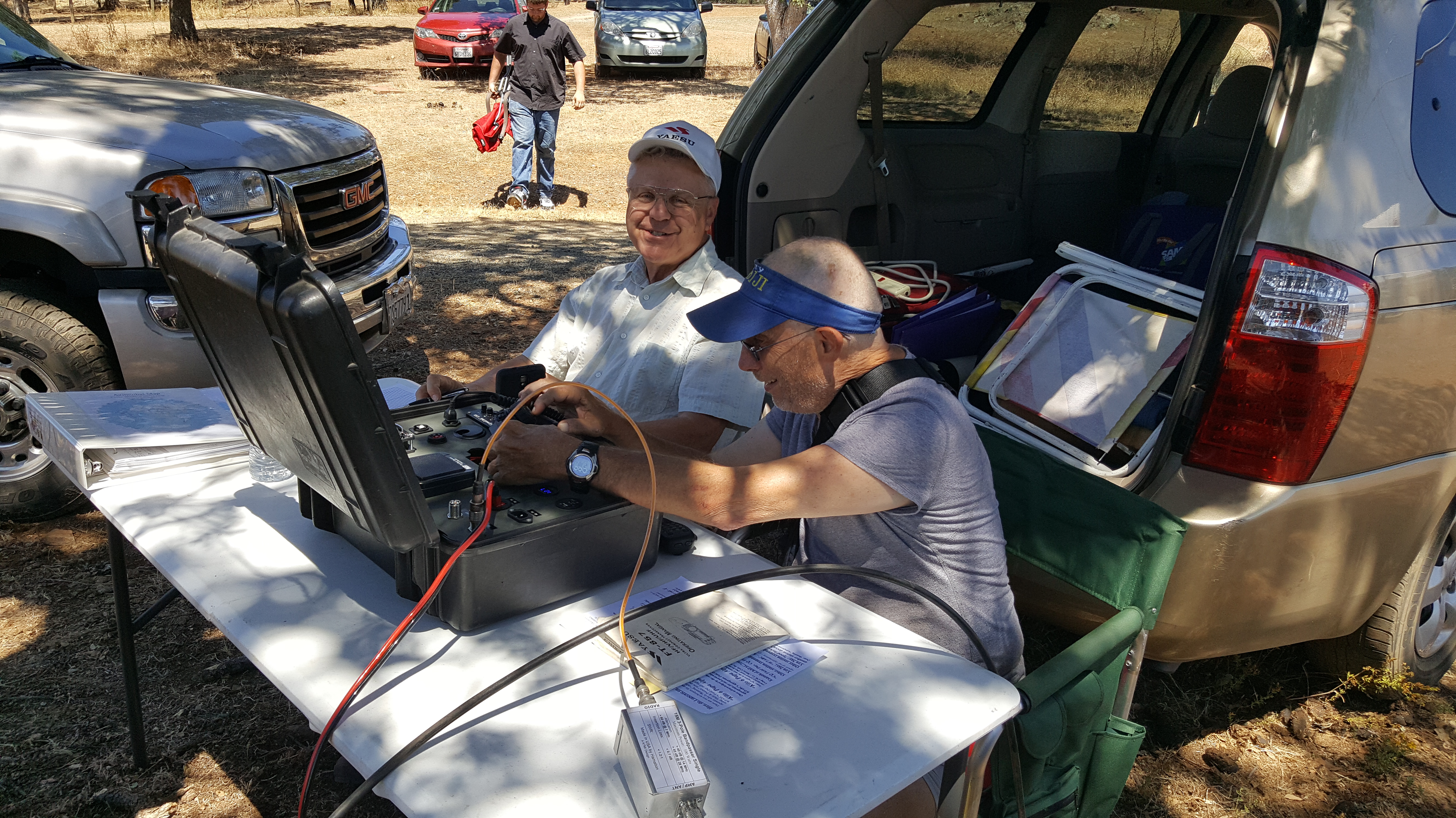 Roger OU and (?) work Field Day stations