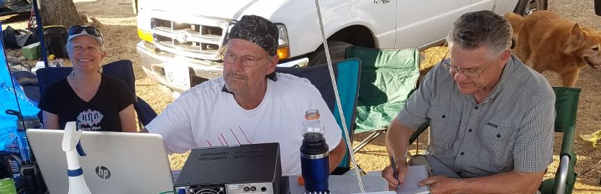 Lynn QQJ, Ray RM, and Roger OU are on the HF desk