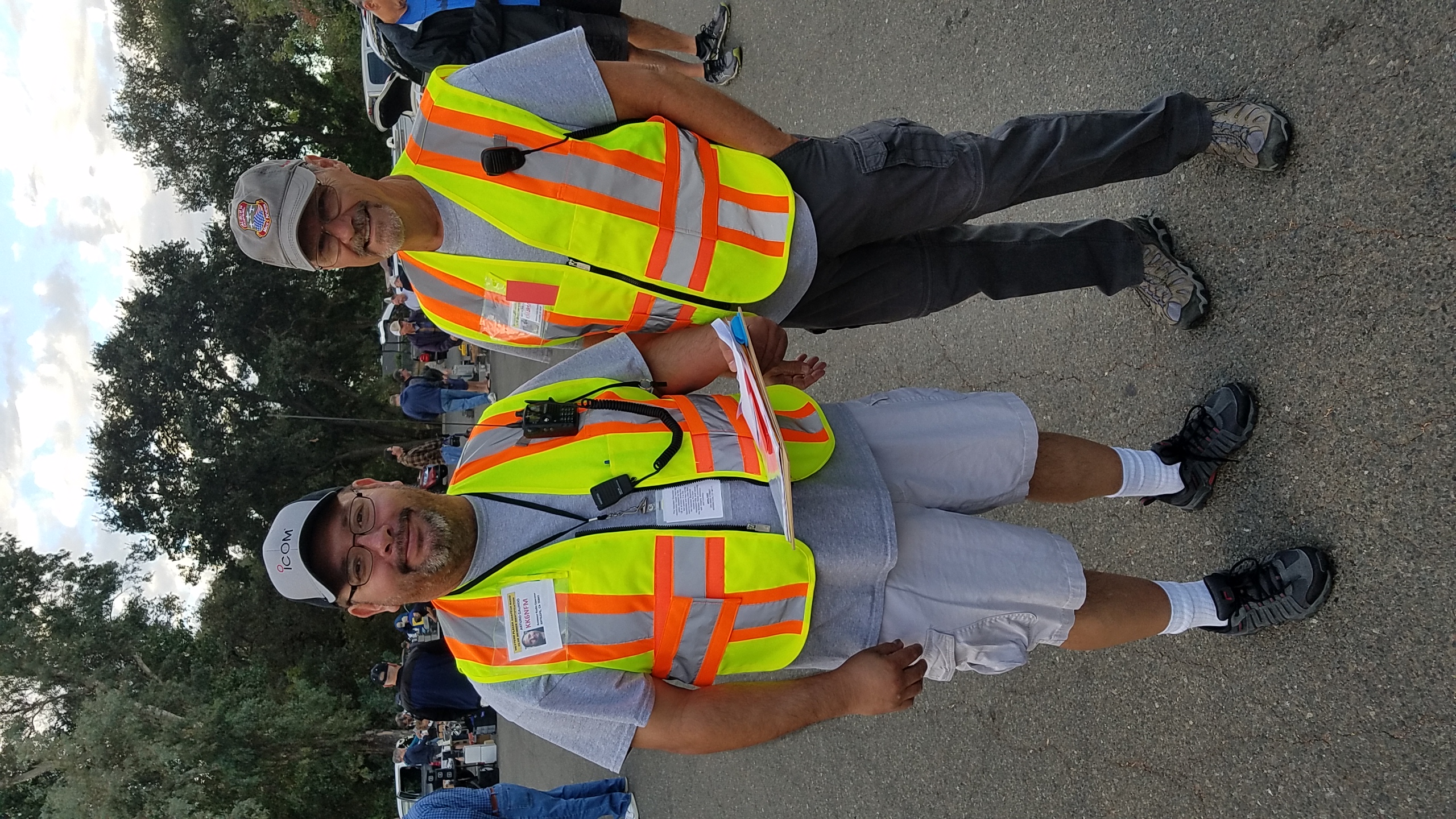 Art NFM and Ray RM wield a clipboard
