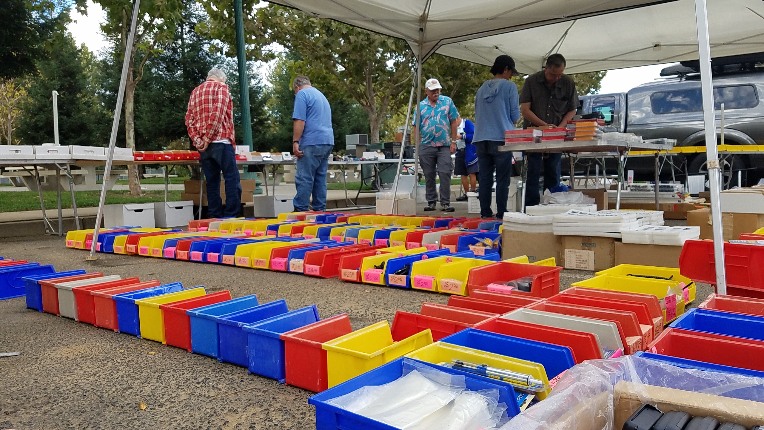 High Tech Liquidators parts bins are always a big draw