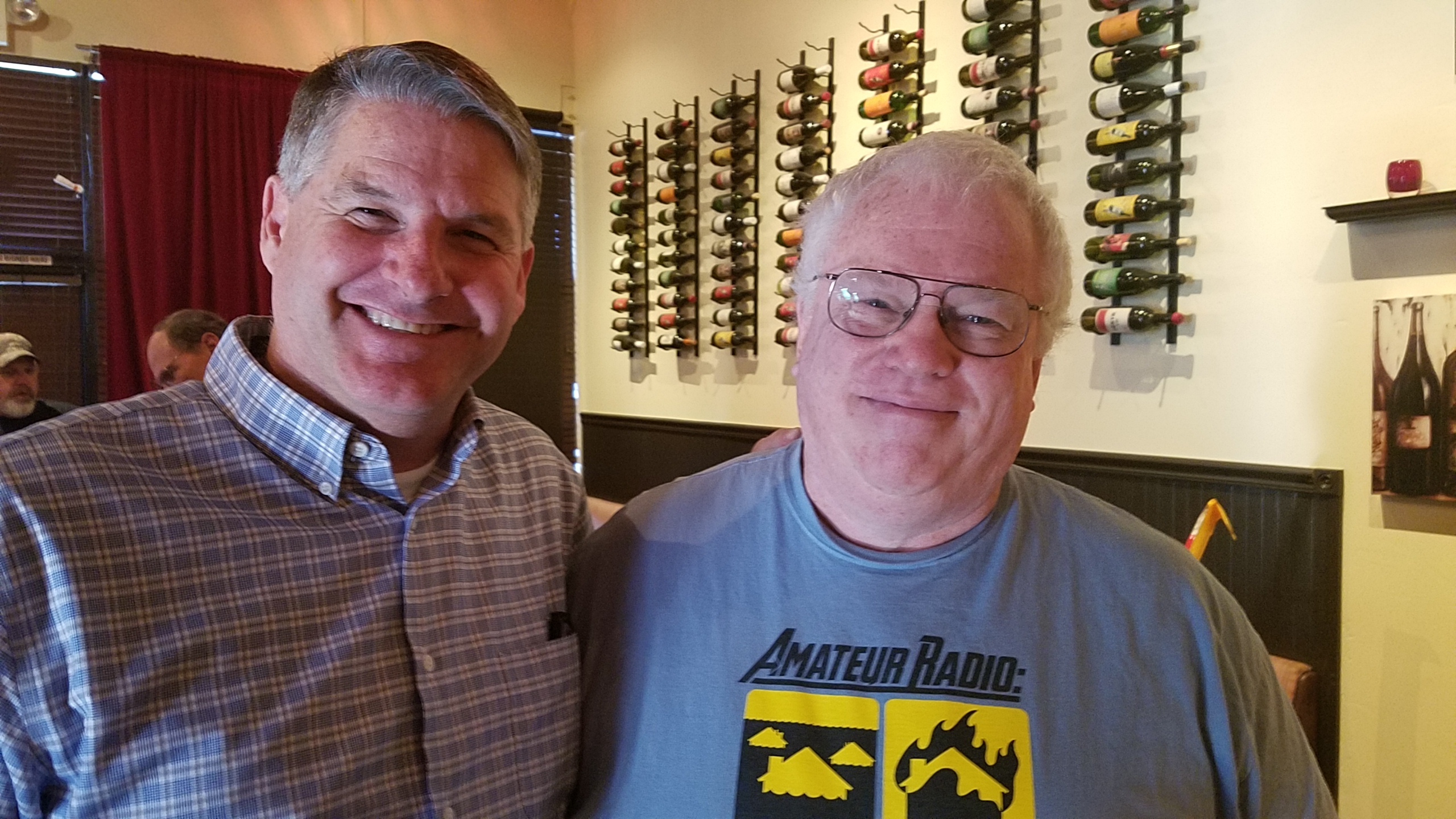 Jerry JKH and a guest share a moment