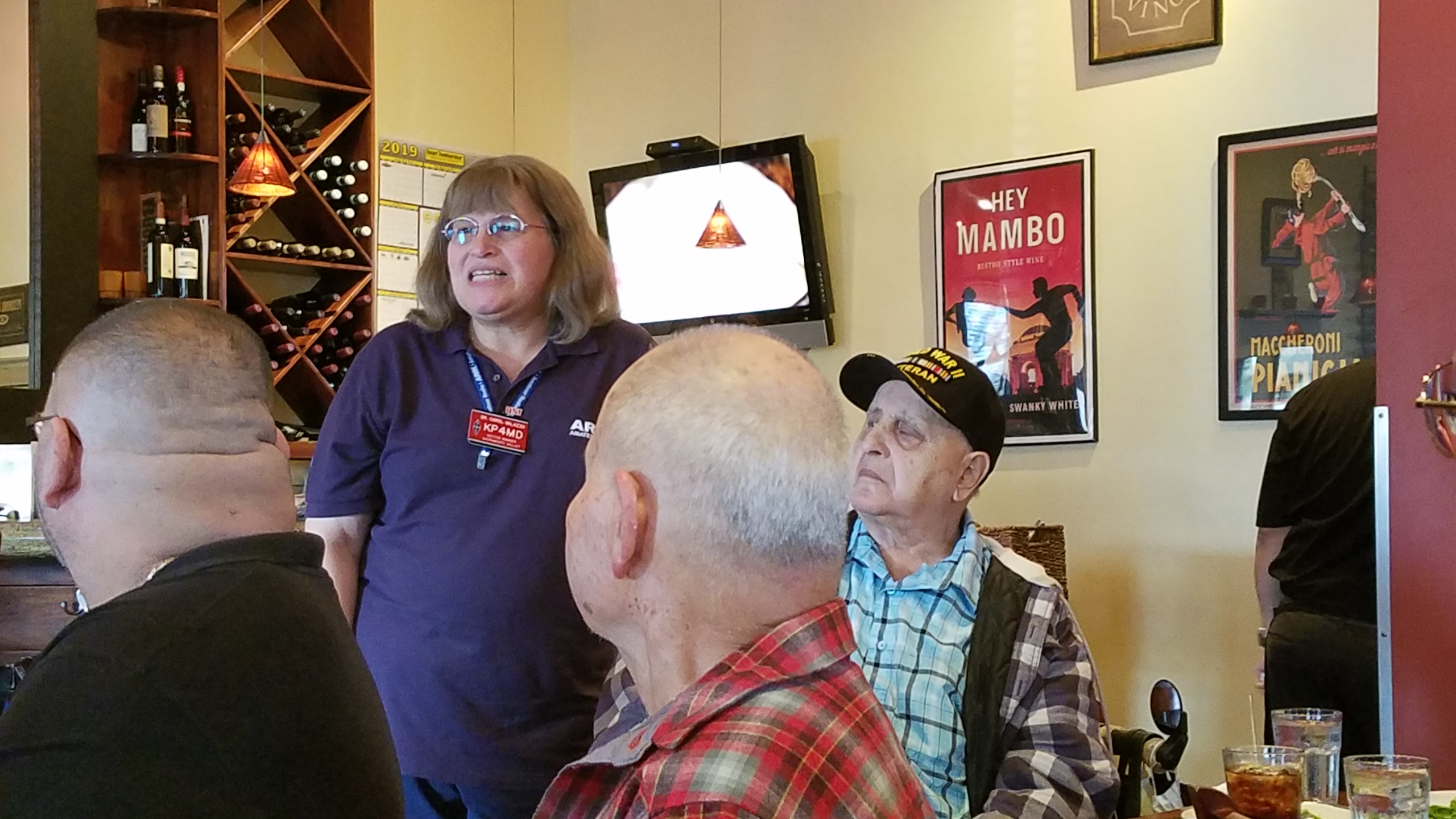 Dr Carol Milazzo and her father attend the Luncheon