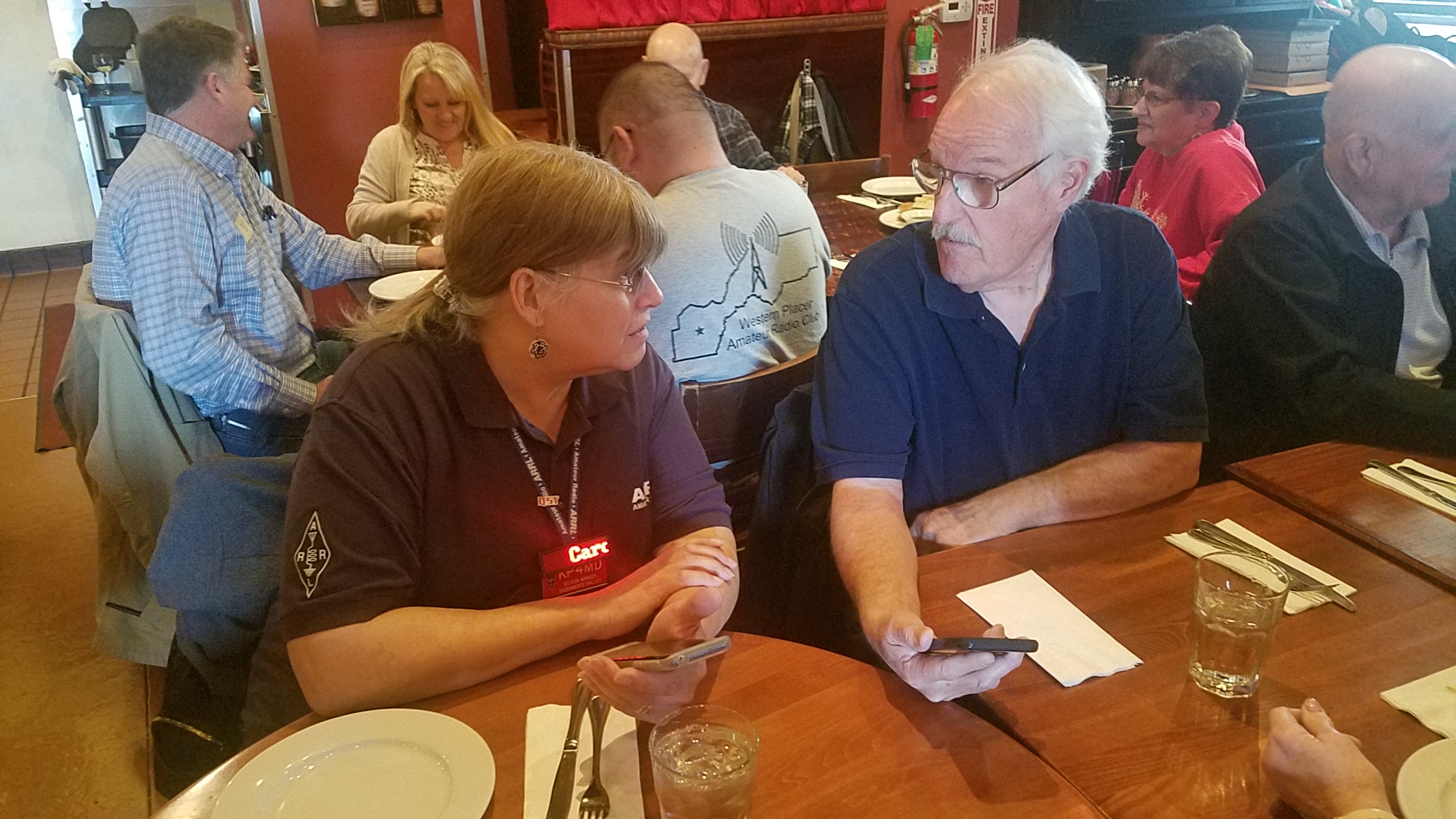 ARRL Sec Mgr Carol KP4MD and guest