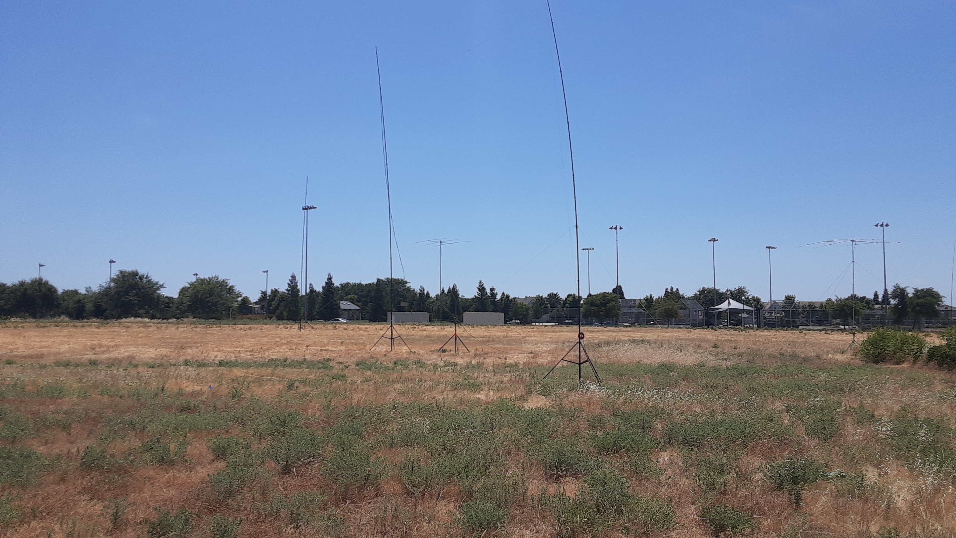 Vertical antennas in the field