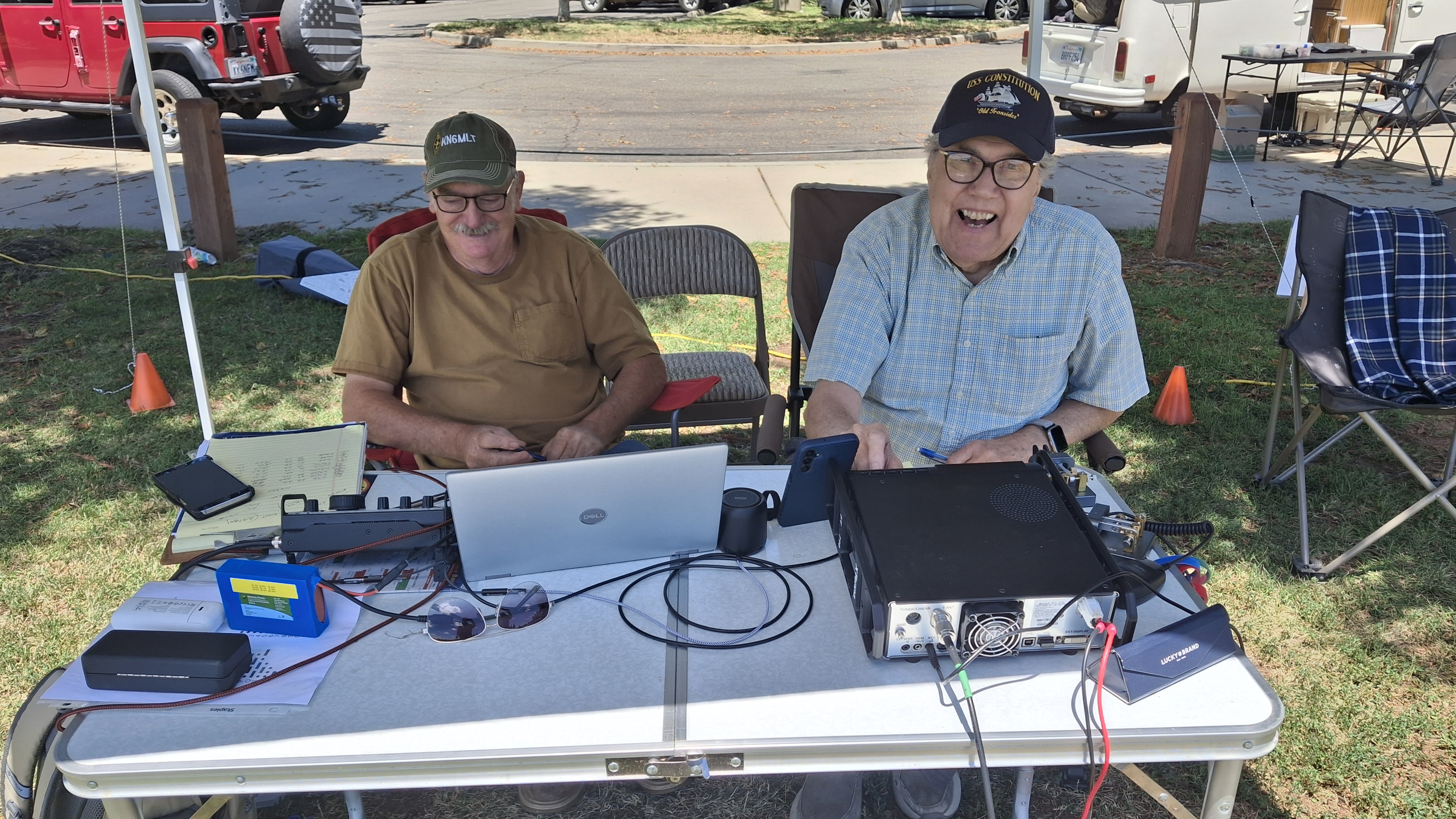 Field Day, Bill MLT and Walt WLT work CW
